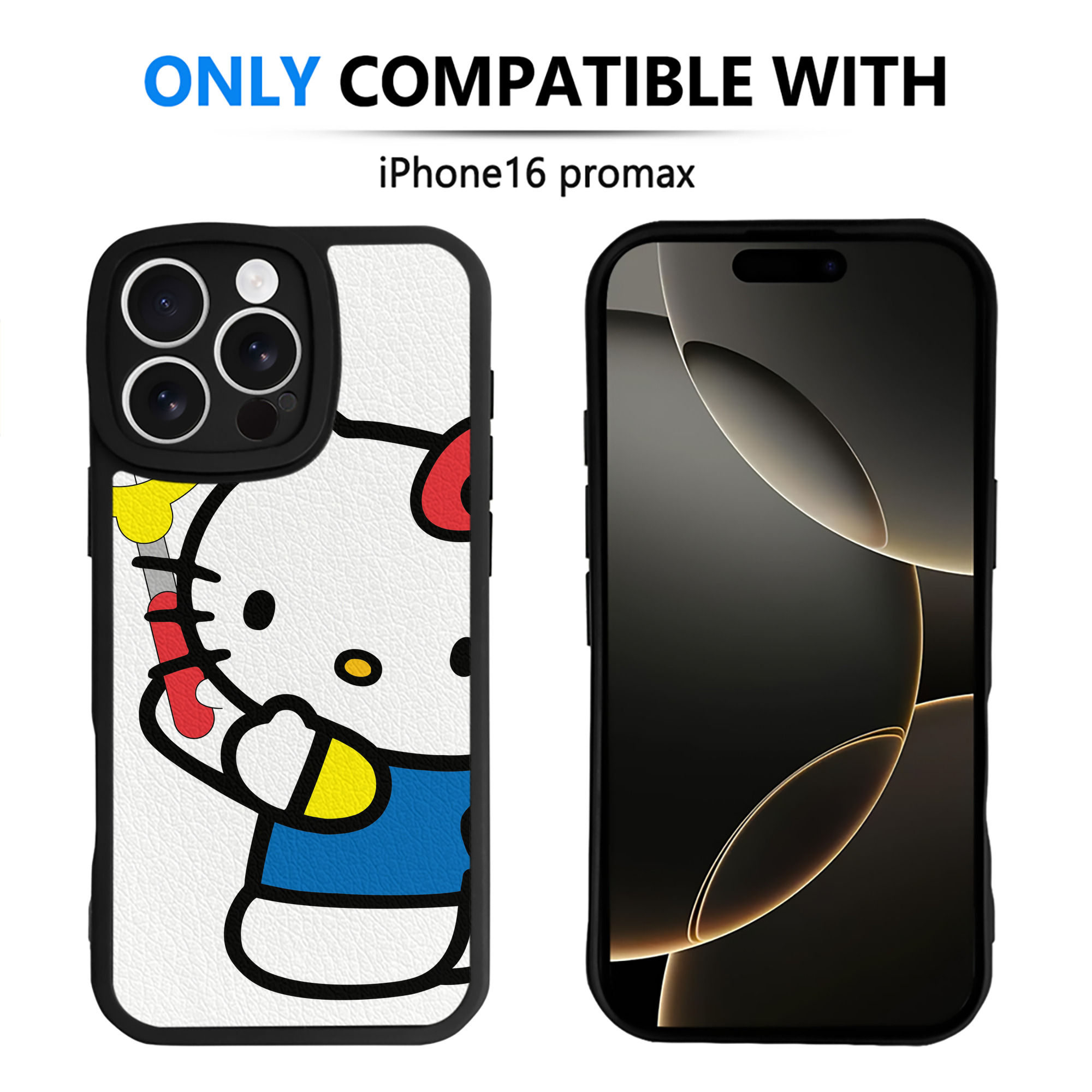 （画像用） Hello Kitty ハローキティ 【iPhone 16シリーズ対応】シリコンスマホケース（レザー調） 材質：シリコン